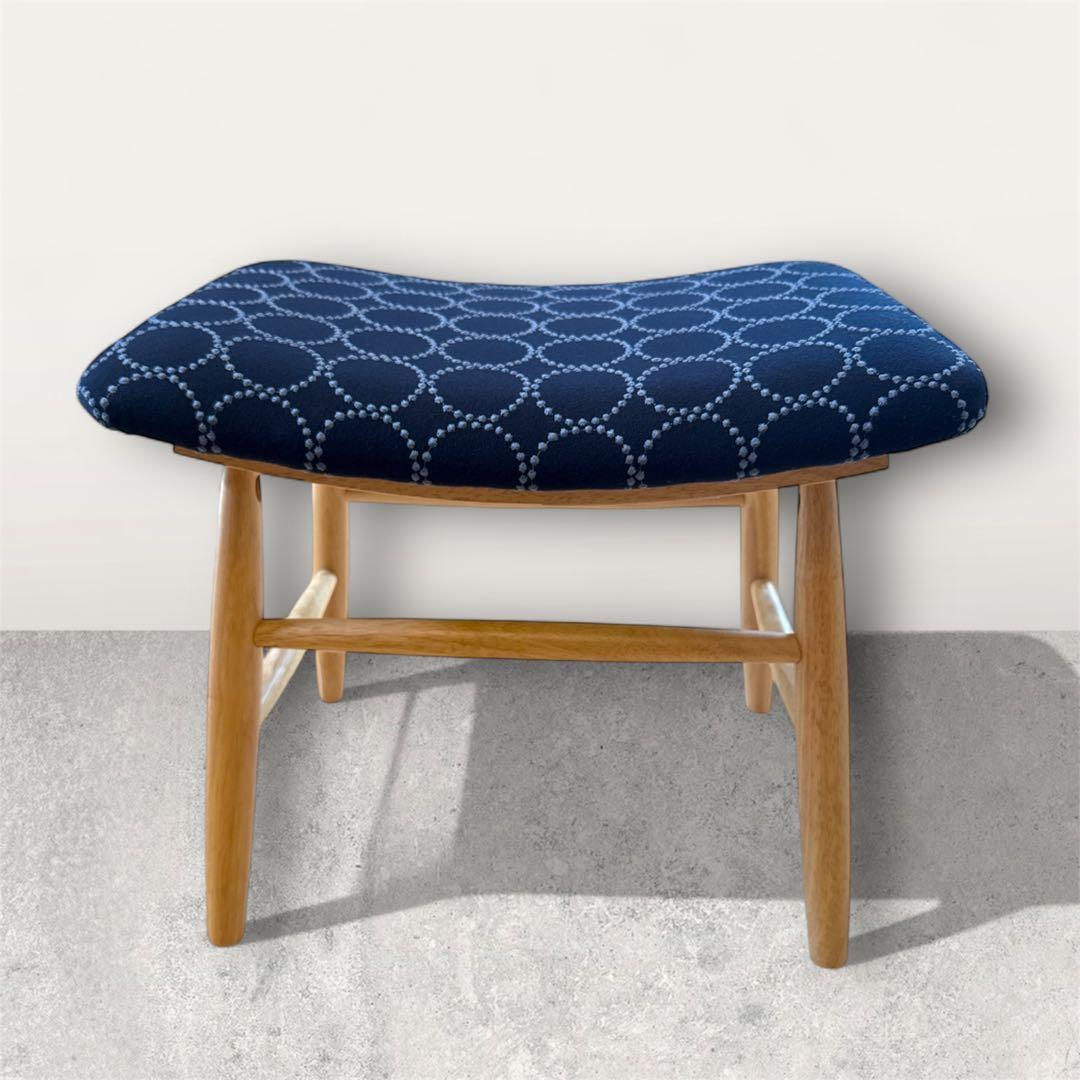 ミナペルホネン生地使用スツール　オットマン　イス　チェア　椅子　家具　インテリア