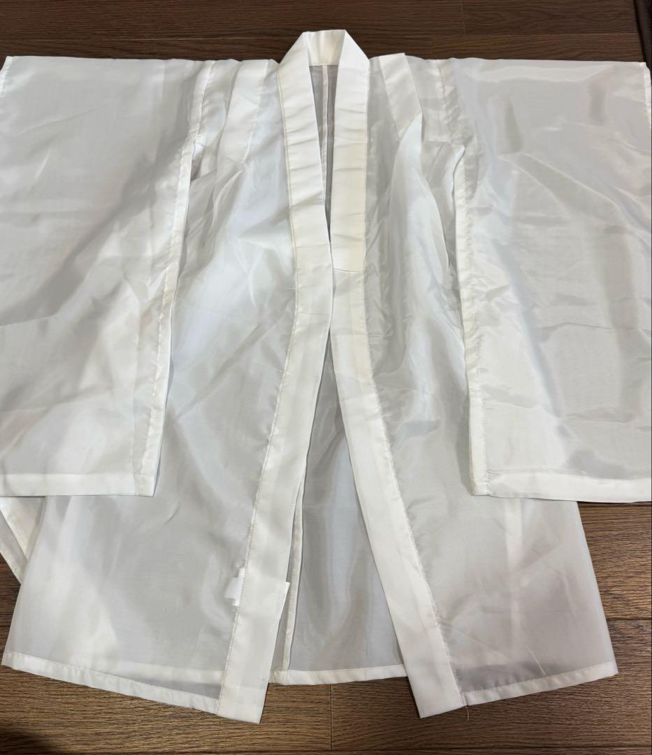 utataneひよこ商店　七五三３歳用被布コートセット 男の子 ベージュ金彩墨黒