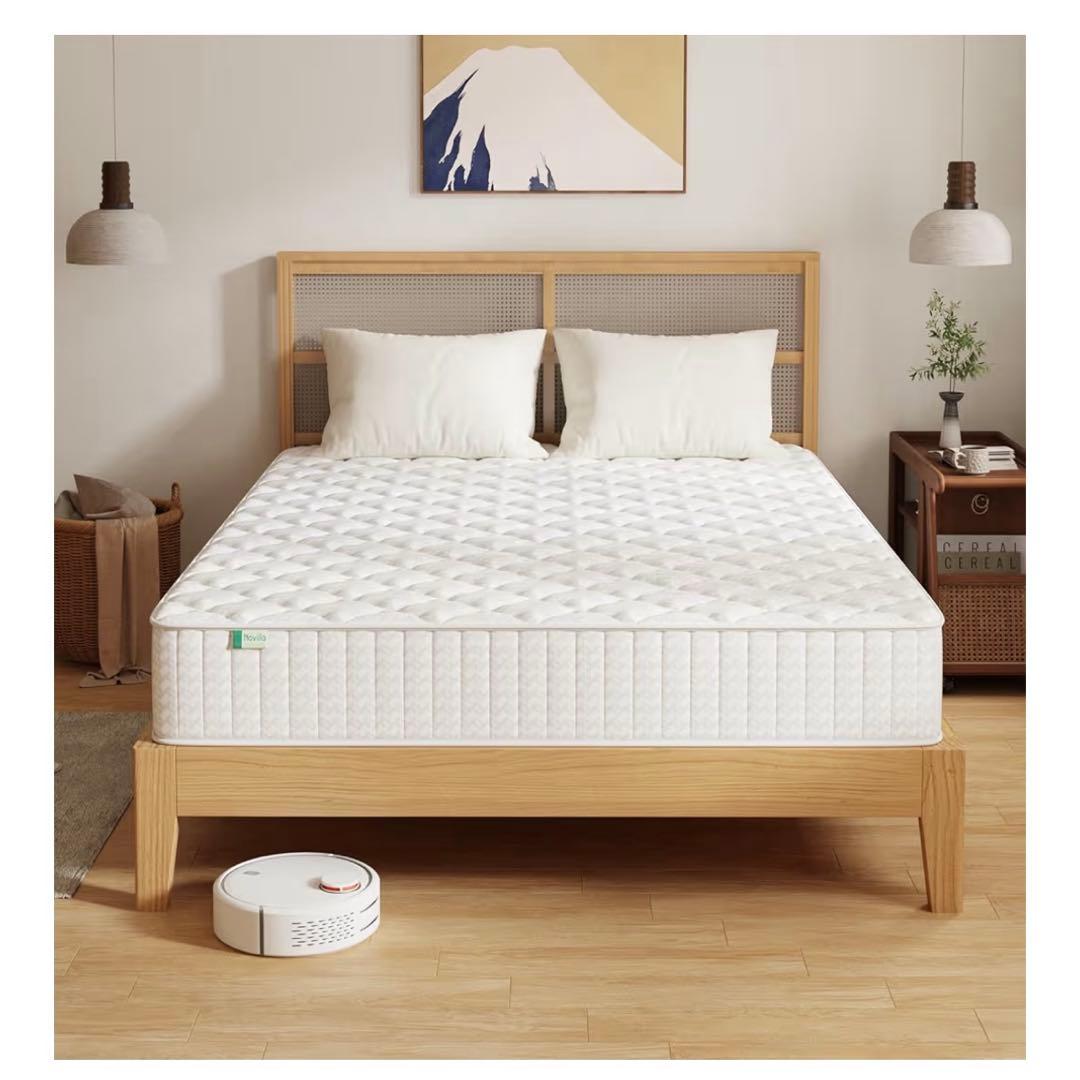 マットレス セミダブル 極厚20cm 硬め ポケットコイル 硬さ180N高反発