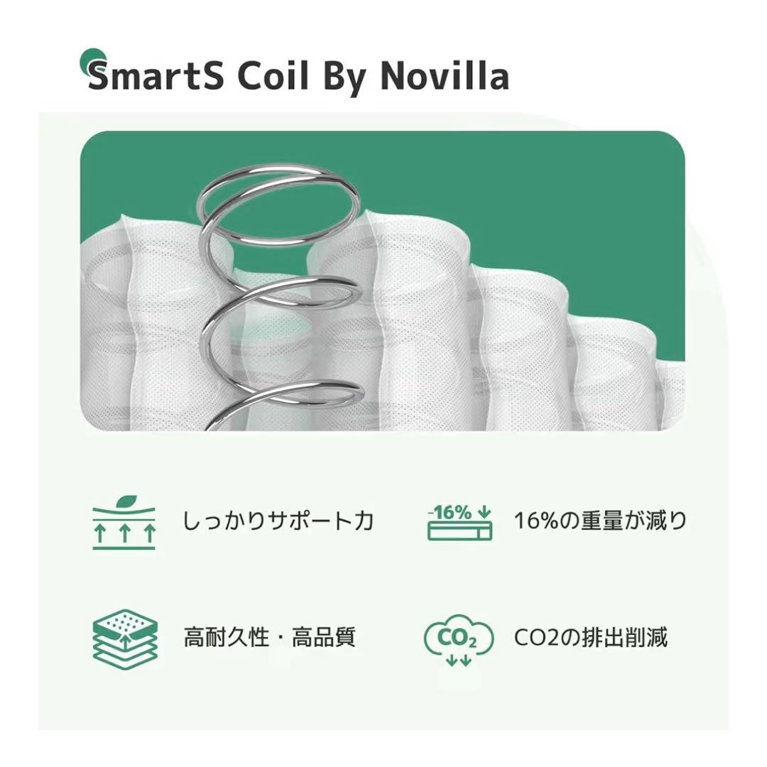 マットレス セミダブル 極厚20cm 硬め ポケットコイル 硬さ180N高反発