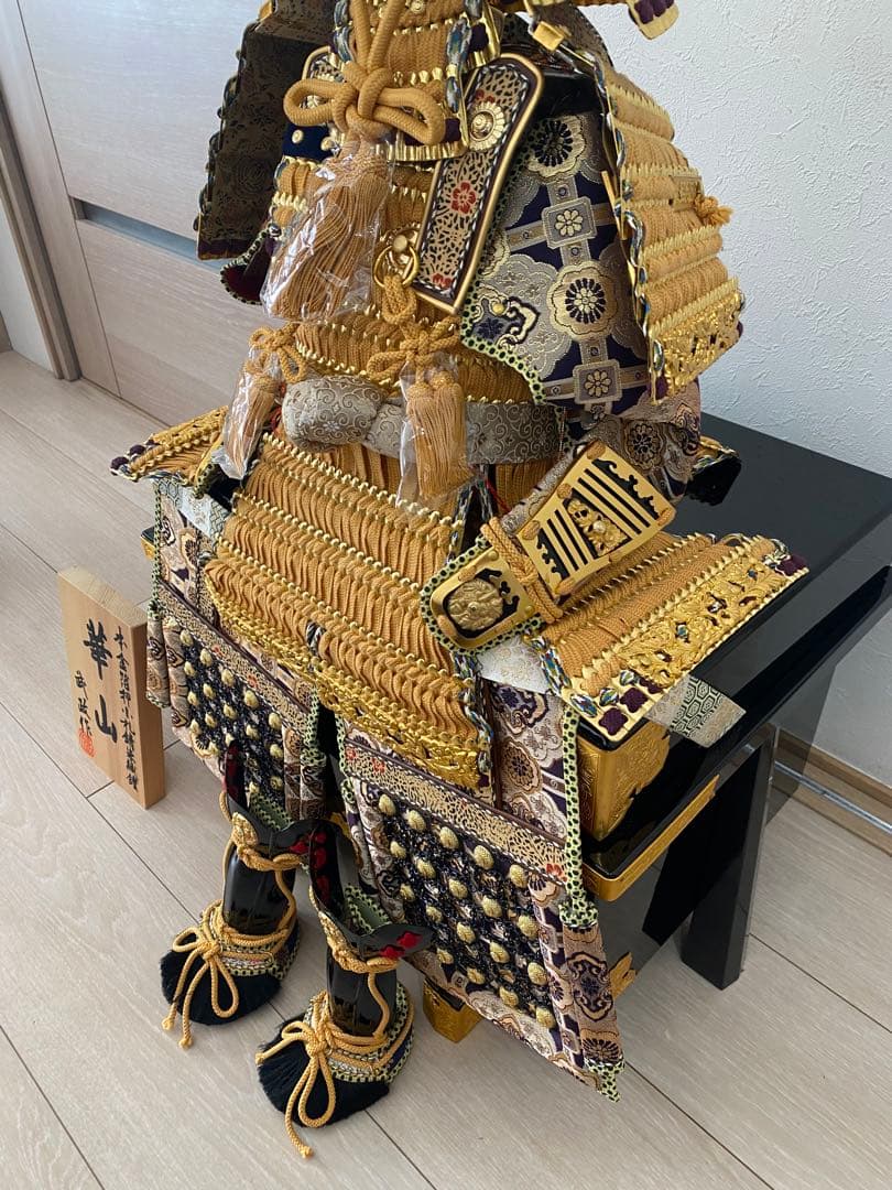 金メッキ 五月人形 兜 華山 武政作 こどもの日 子供の日