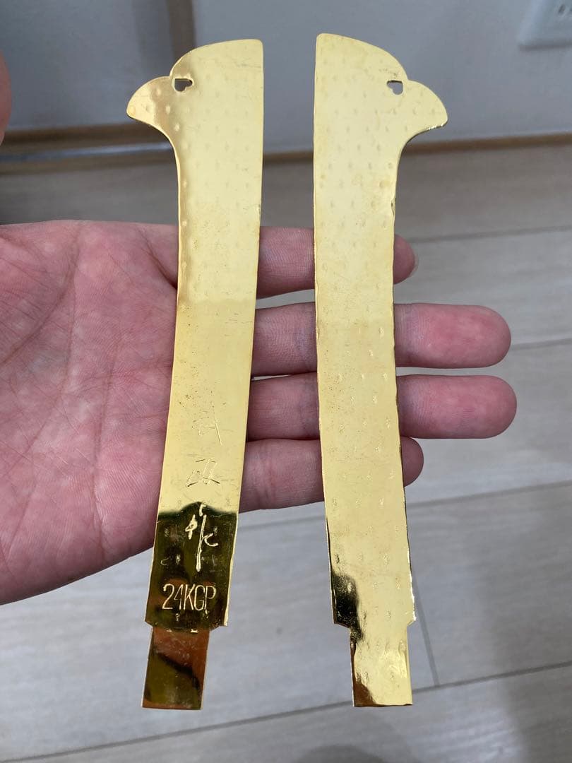 金メッキ 五月人形 兜 華山 武政作 こどもの日 子供の日