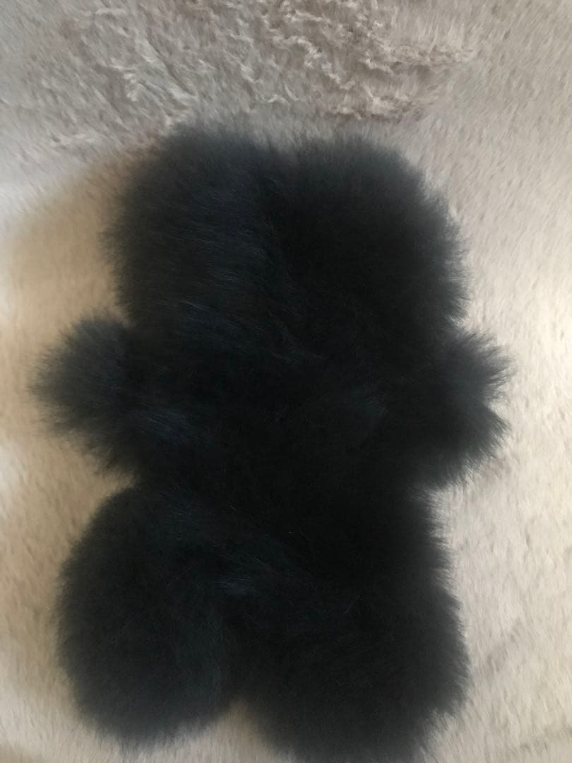 新品未使用　アルパカ　テディベア ぬいぐるみ　キーホルダー　ブラック