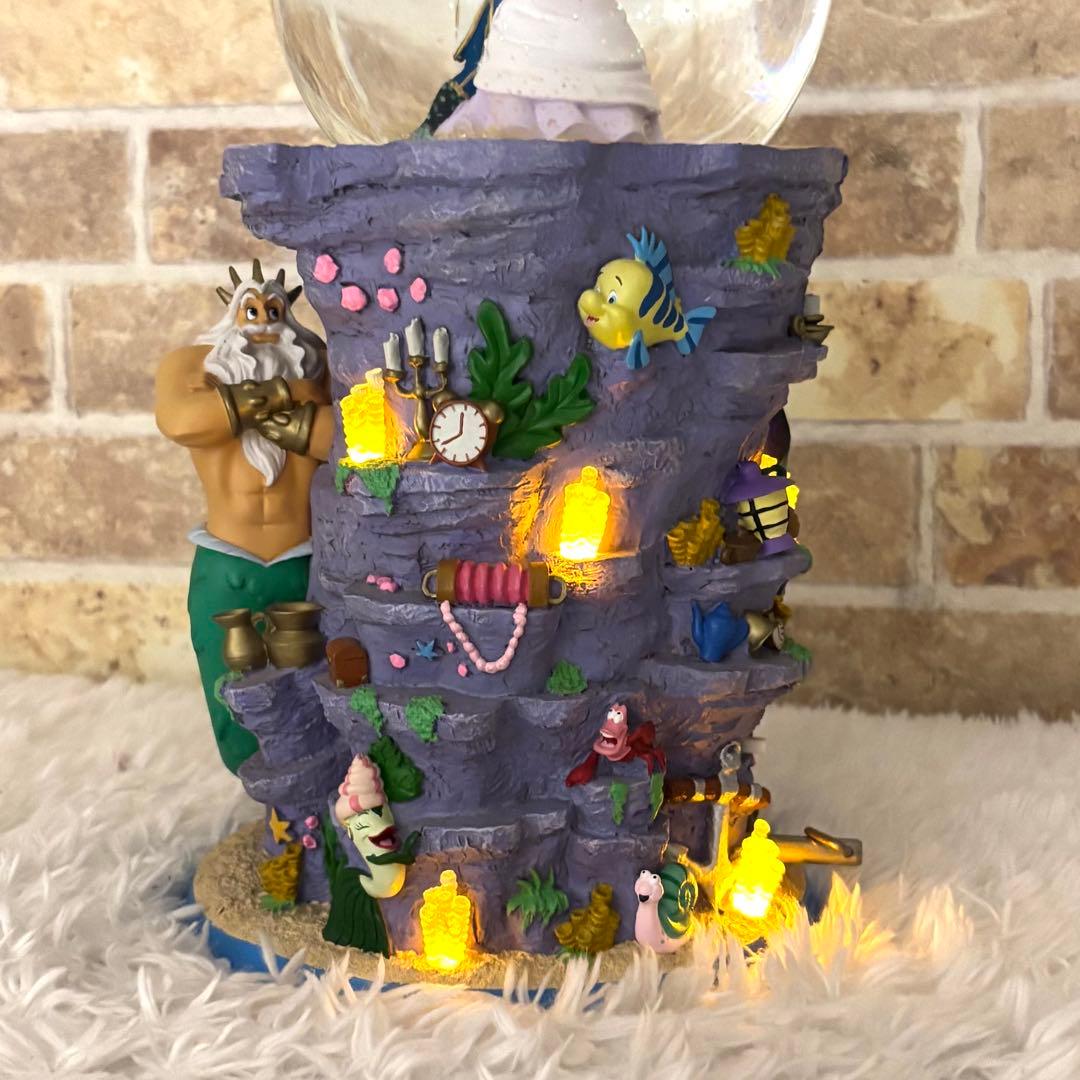 【美品】 超希少 ディズニー リトルマーメイド スノーグローブ オルゴール