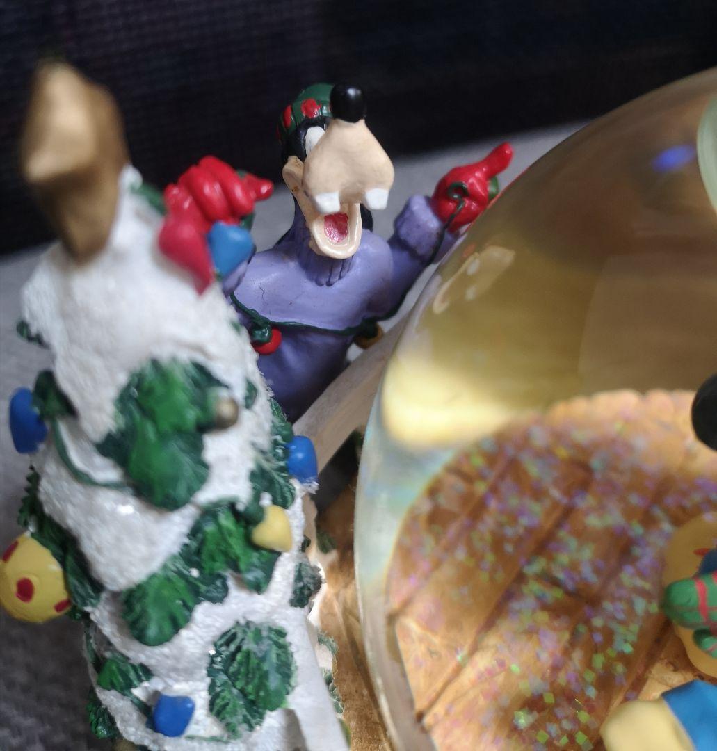 ディズニー　スノードーム　スノーグローブ　クリスマス　オルゴール　レトロ