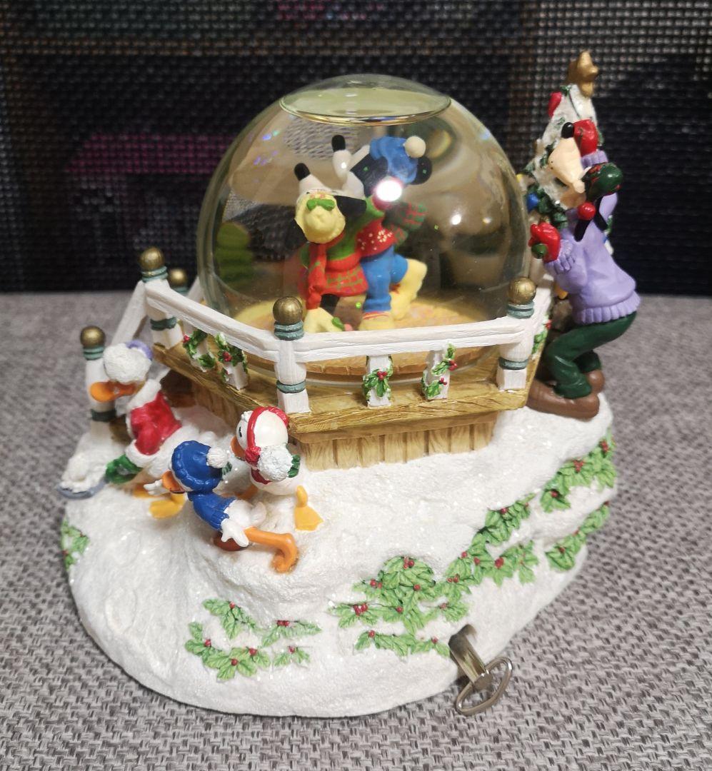 ディズニー　スノードーム　スノーグローブ　クリスマス　オルゴール　レトロ
