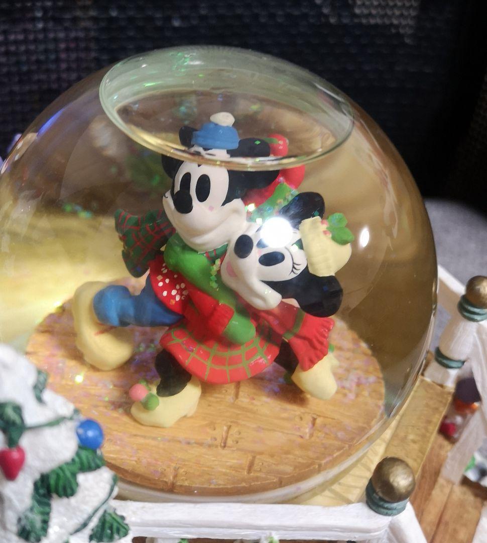 ディズニー　スノードーム　スノーグローブ　クリスマス　オルゴール　レトロ