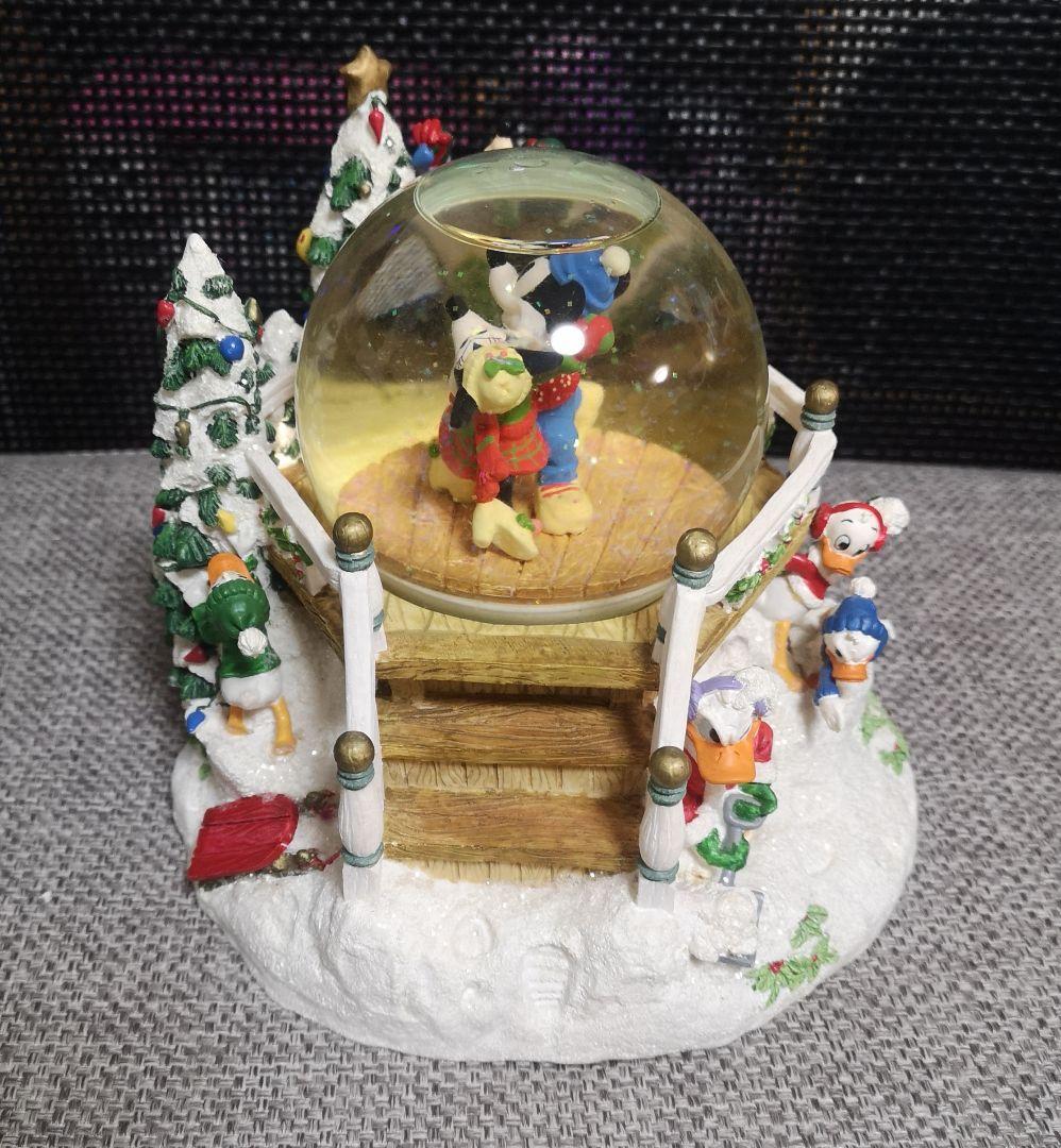 ディズニー　スノードーム　スノーグローブ　クリスマス　オルゴール　レトロ