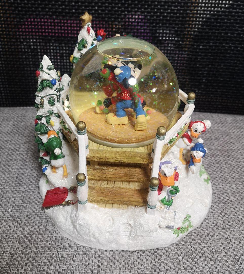 ディズニー　スノードーム　スノーグローブ　クリスマス　オルゴール　レトロ