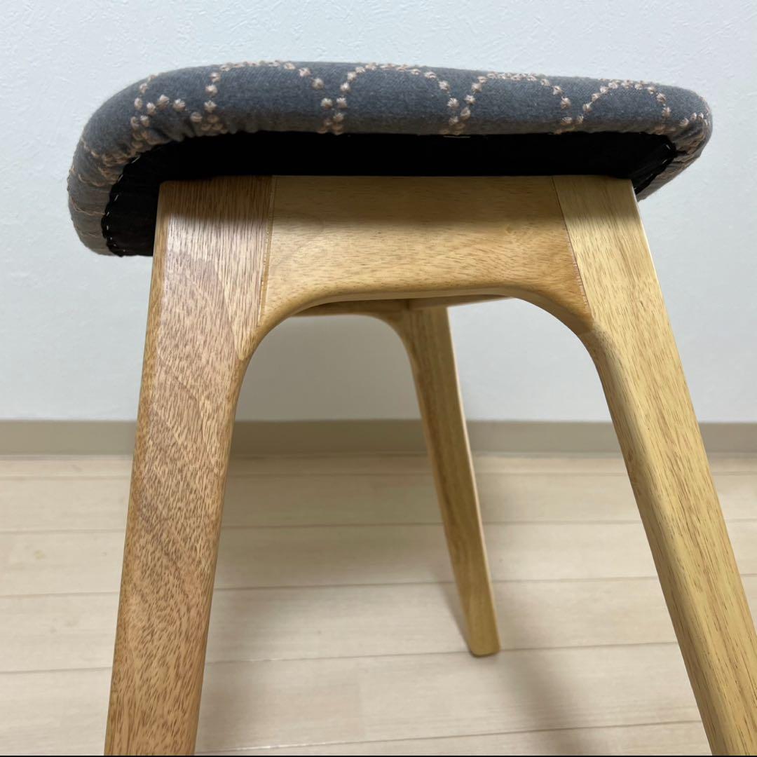 ミナペルホネン スツール タンバリン 細脚 【グレー/ブルー】 オットマン 椅子