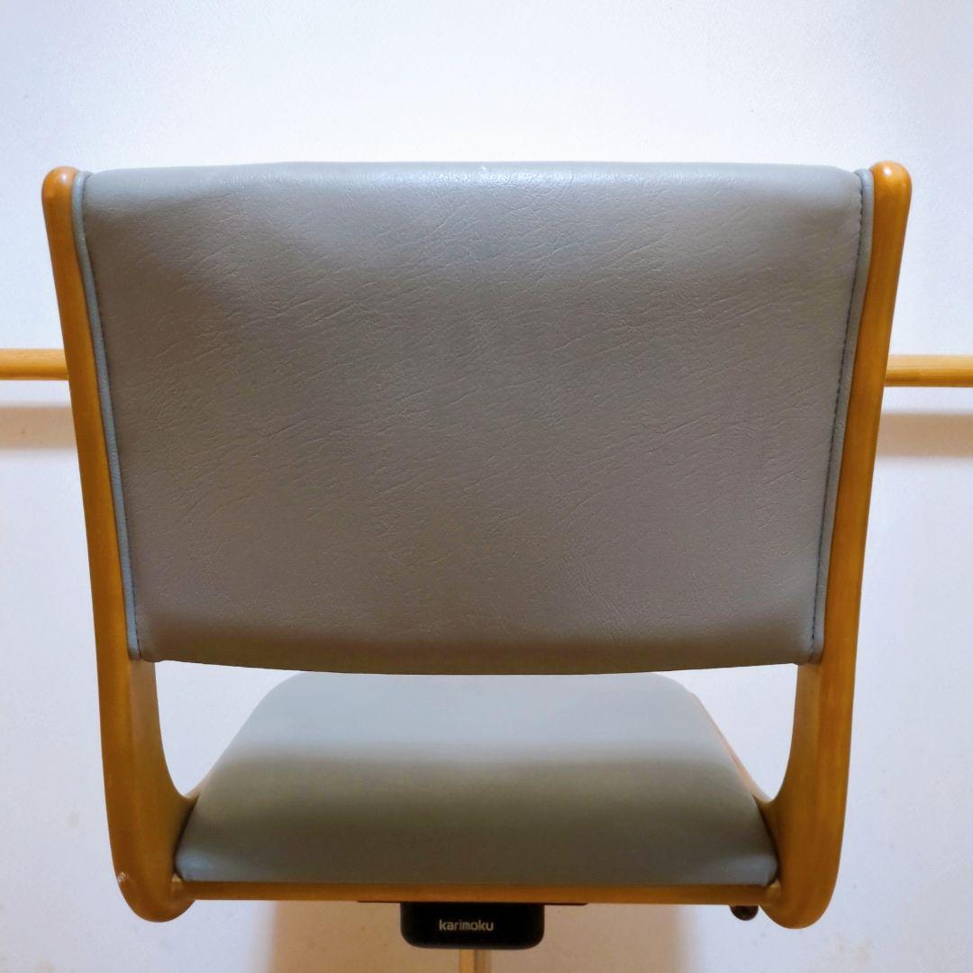 Karimoku カリモク ヴィンテージ 昇降式 デスクチェア キャスター付
