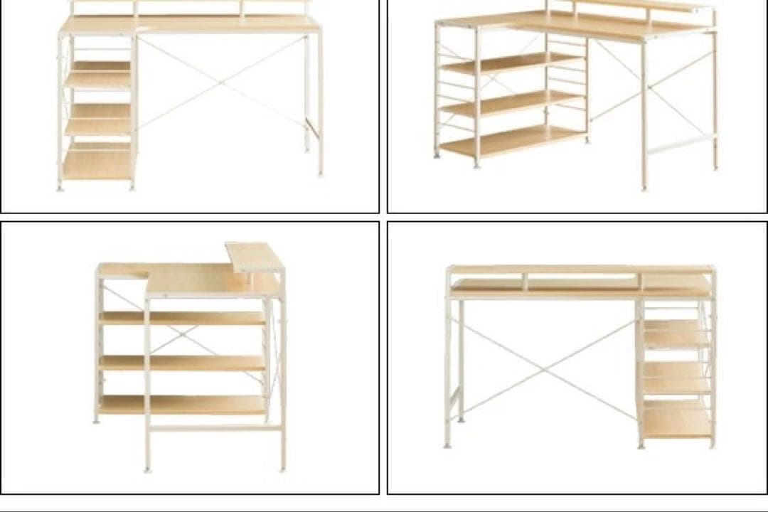 パソコンデスク　勉強机　l字型 120cm 引き取り値引きあり★