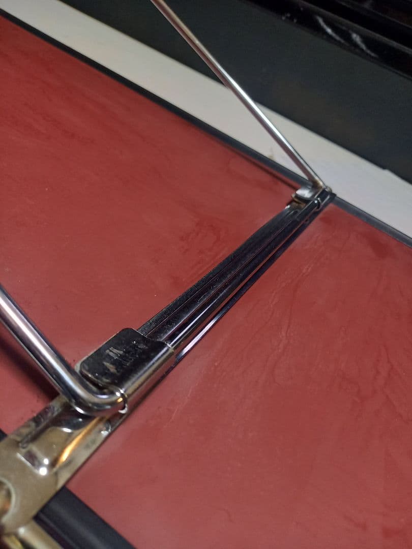 1980's　スペースエイジ　インダストリアル　アーチ　メタル　フレーム　ミラー