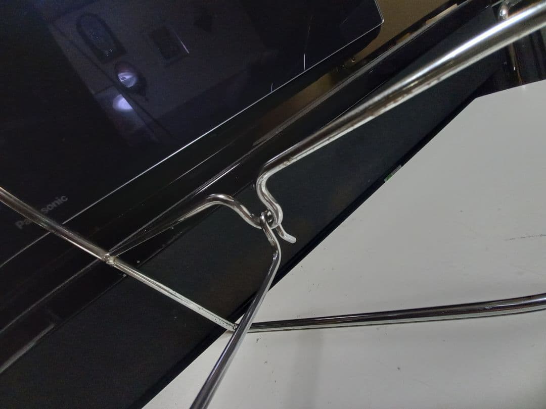 1980's　スペースエイジ　インダストリアル　アーチ　メタル　フレーム　ミラー