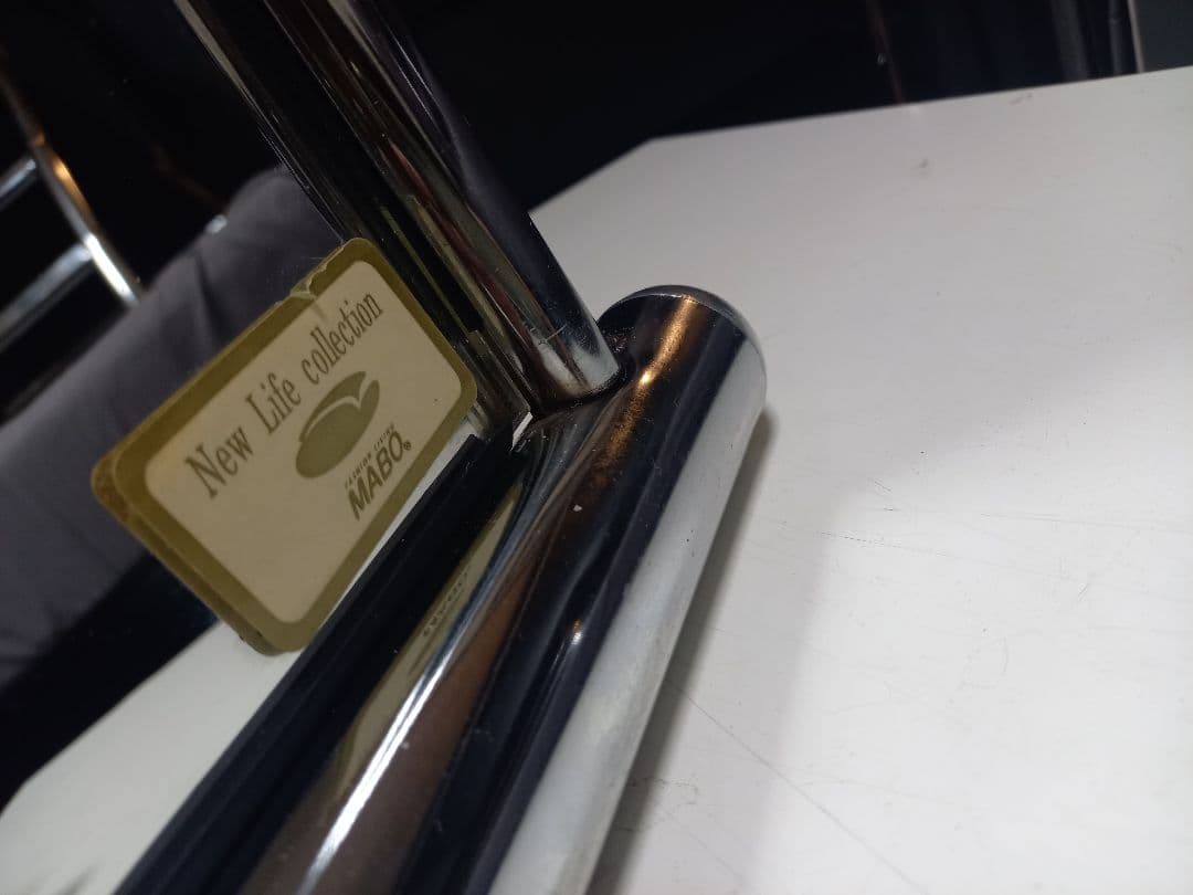 1980's　スペースエイジ　インダストリアル　アーチ　メタル　フレーム　ミラー