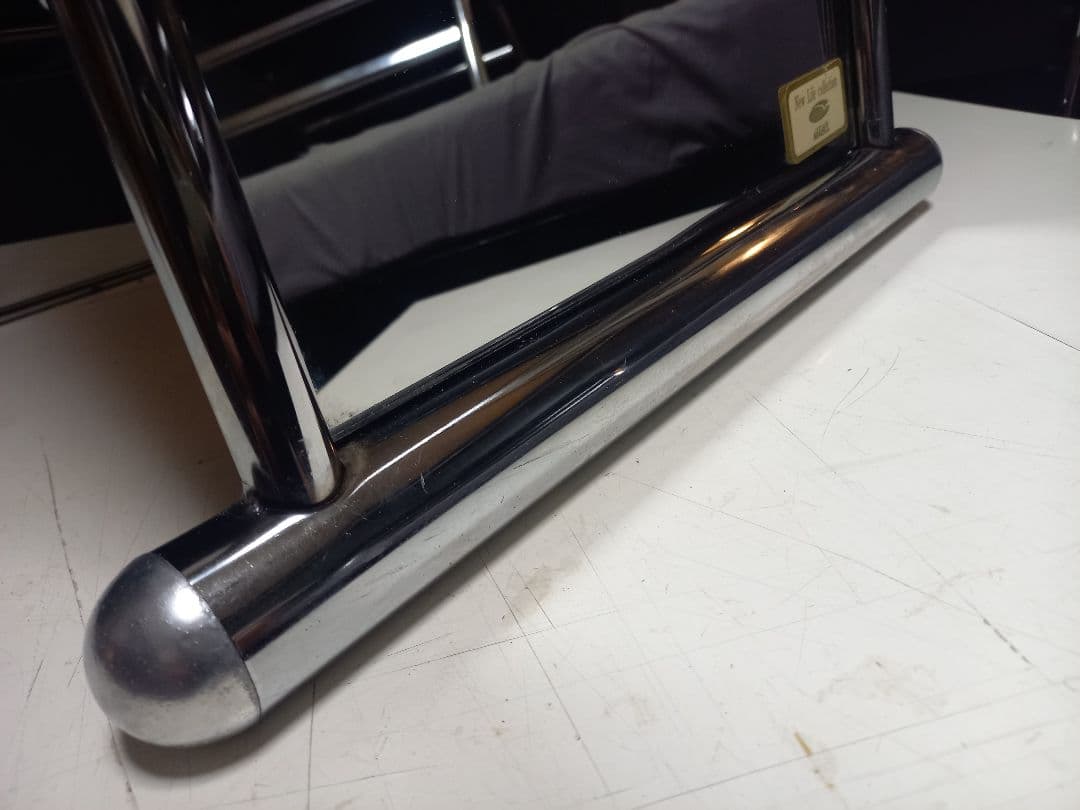 1980's　スペースエイジ　インダストリアル　アーチ　メタル　フレーム　ミラー