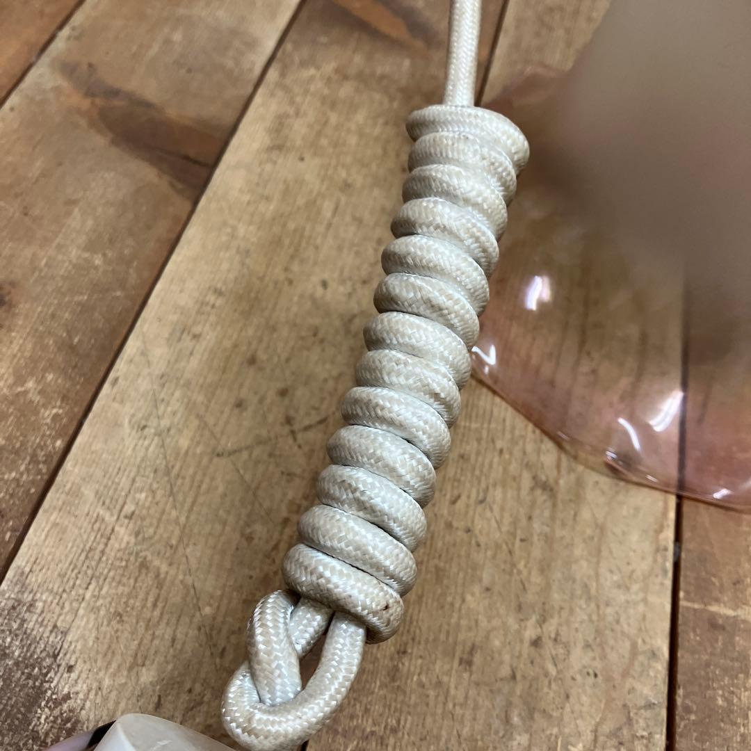 D-2 ⑧ 昭和レトロ フリル型 ガラスシェード ペンダントライト シーリング