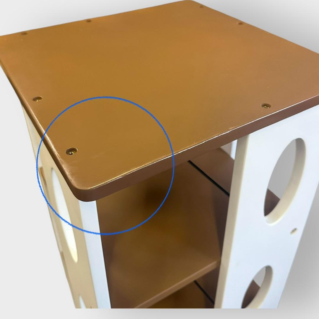 組み立て不要　完成品!　　回転式　本棚　ブックシェルフ　DVD ラック　5段