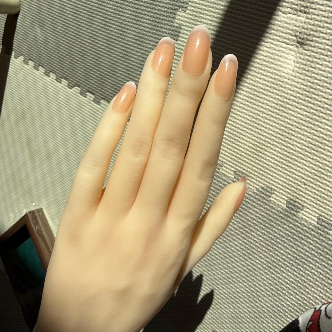 【新品】ネイルアート用手モデル 肌色骨折あり左手　指輪ブレスレット用モデル手