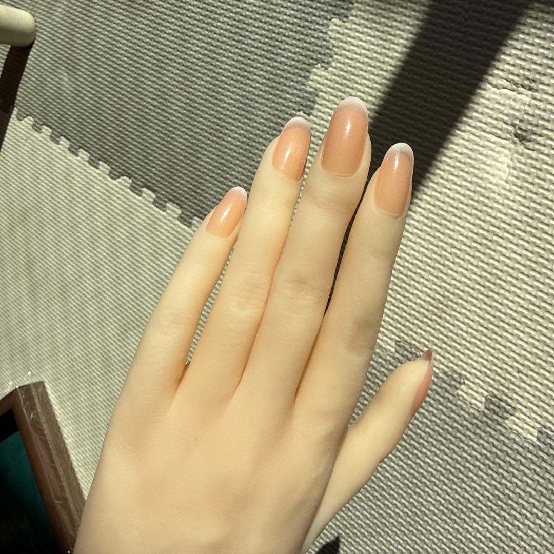 【新品】ネイルアート用手モデル 肌色骨折あり左手　指輪ブレスレット用モデル手