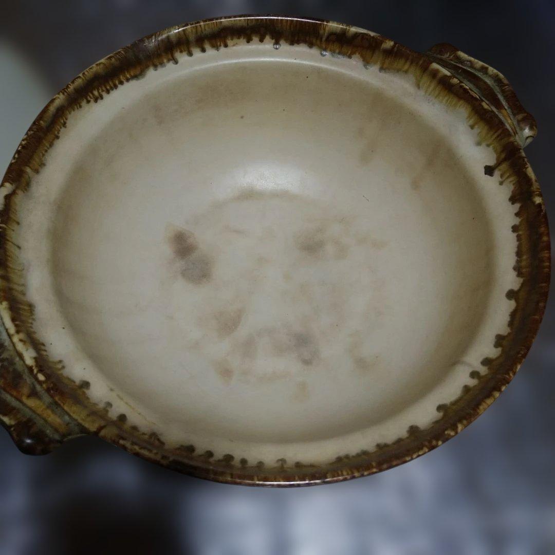 華山　有田焼　花　梅　陶器　土鍋　両手鍋　耐熱鍋