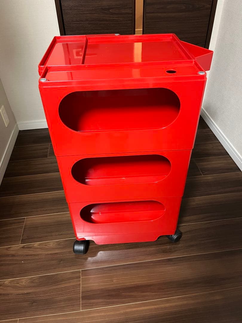 ビーライン　ボビーワゴン　3段5トレイ　レッド