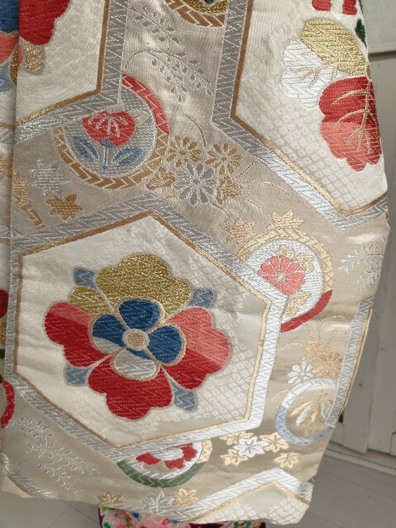 特価品　シャンパンゴールド☆子供用のだらりの帯