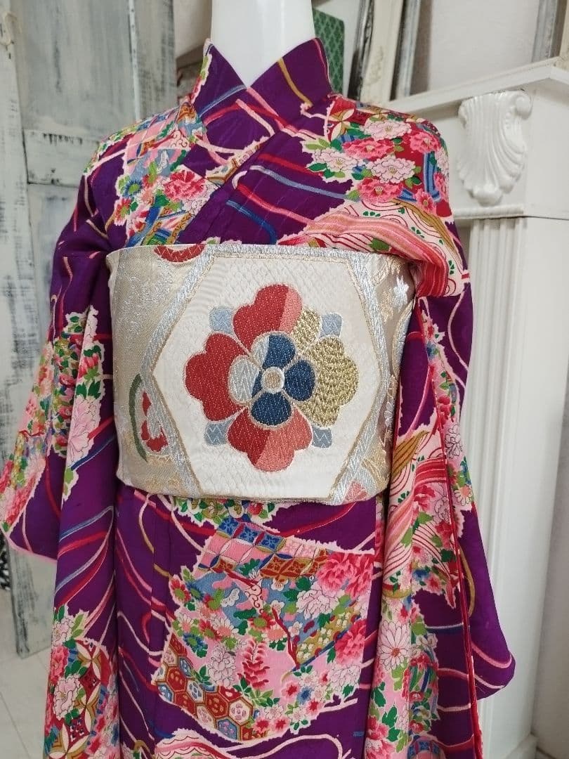 特価品　シャンパンゴールド☆子供用のだらりの帯