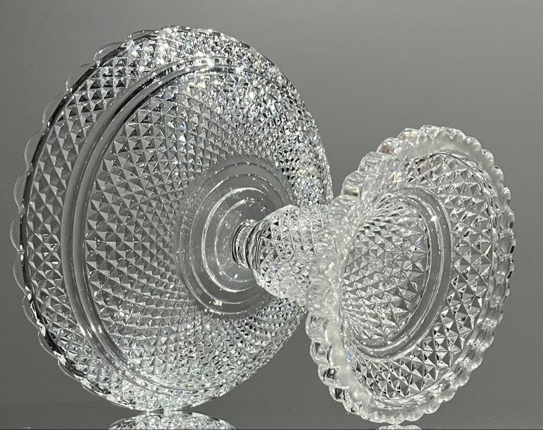 Baccarat バカラ/ 極美品 刻印有 ディアマンビゾー　コンポート