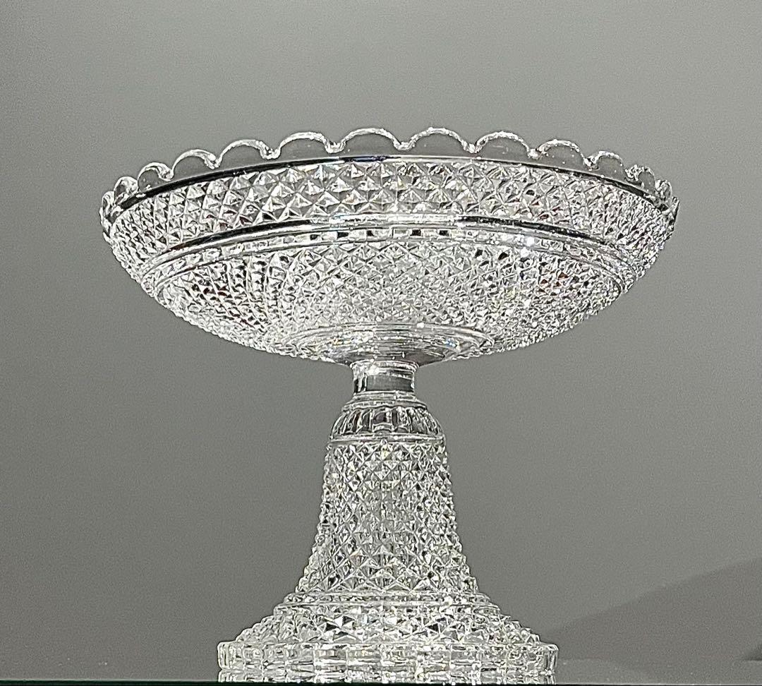 Baccarat バカラ/ 極美品 刻印有 ディアマンビゾー　コンポート