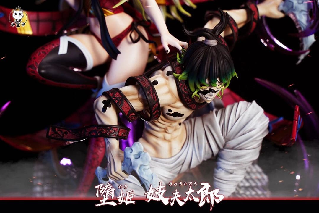 ☆妓夫太郎 & 堕姫 セット フィギュア ガレージキット スタチュー 鬼滅の刃