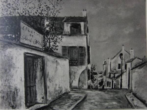 ユトリロ、限定画集・希少・画版、版上サイン入、額付 - メルカリ