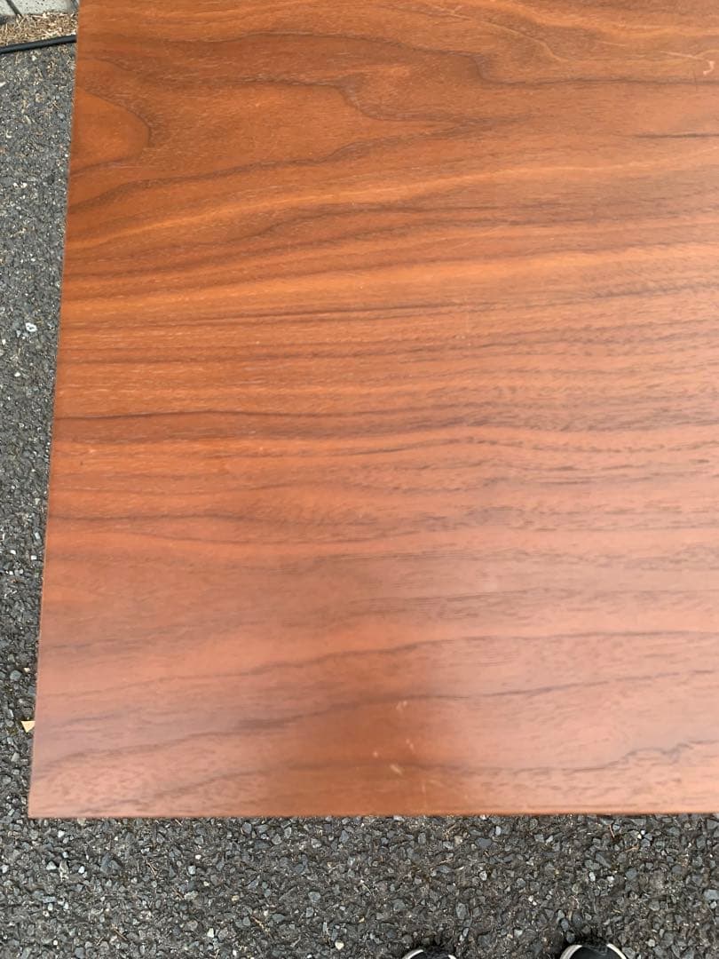 ウォルナット 引き出し付きデスク 3段チェスト付き