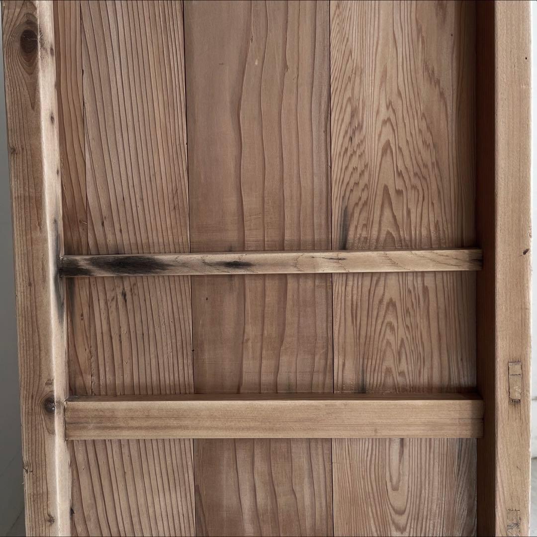 古いガラス戸棚　レトロ　水屋箪笥　食器棚　引出し　古道具　アンティーク