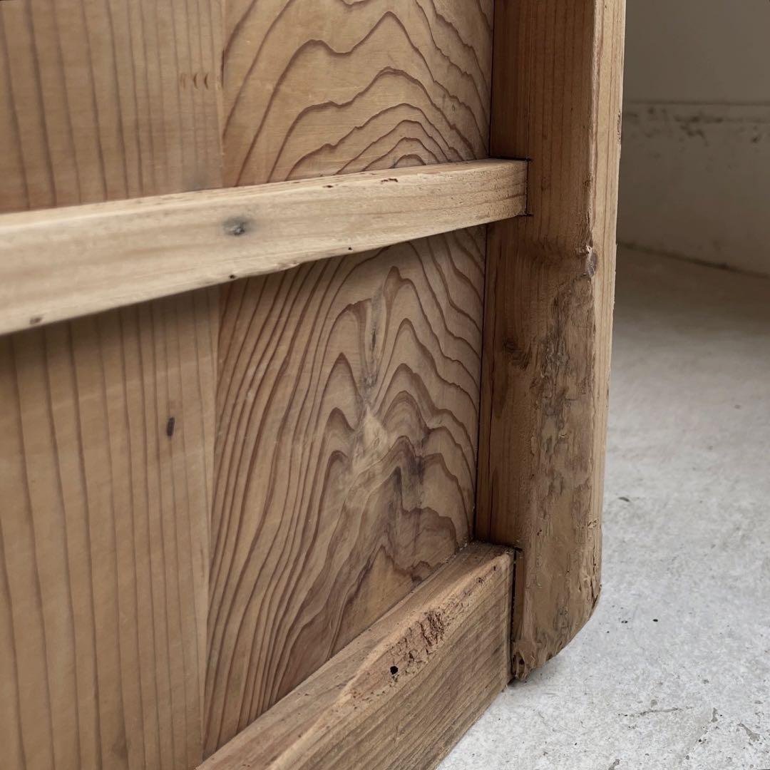 古いガラス戸棚　レトロ　水屋箪笥　食器棚　引出し　古道具　アンティーク