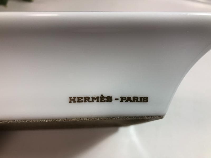 極美品☆HERMÈS　エルメス　スクエア灰皿　アッシュトレイ