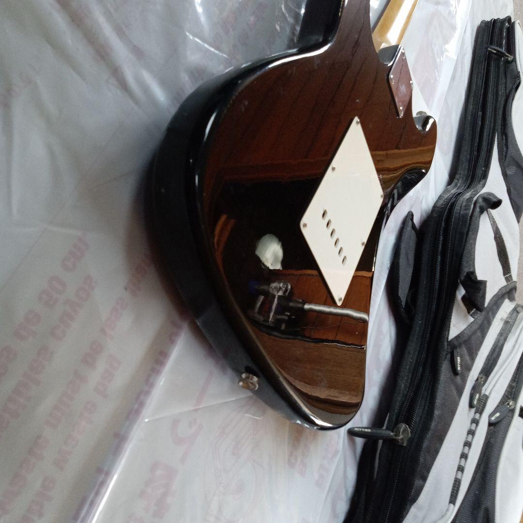 SELDERK エレキギター ブラック ギターバッグ付き