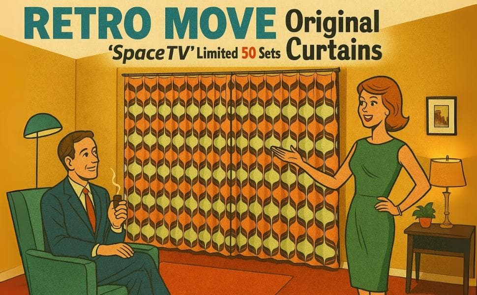 ミッドセンチュリー スペースエイジ カーテン クリスマスセール