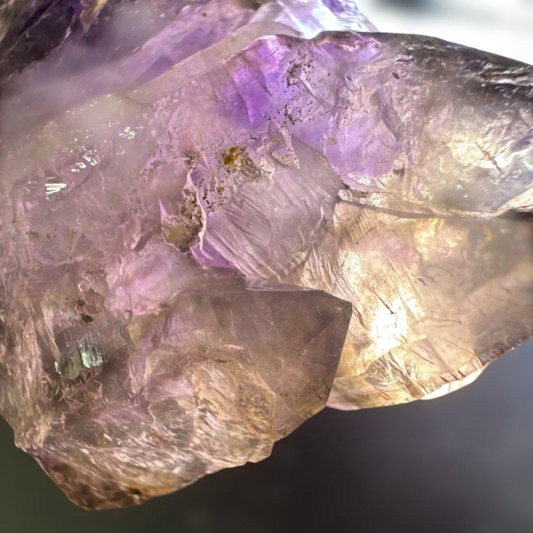 【極上品】スーパーセブン原石 クラスター 紫水晶系 希少原石　台座付