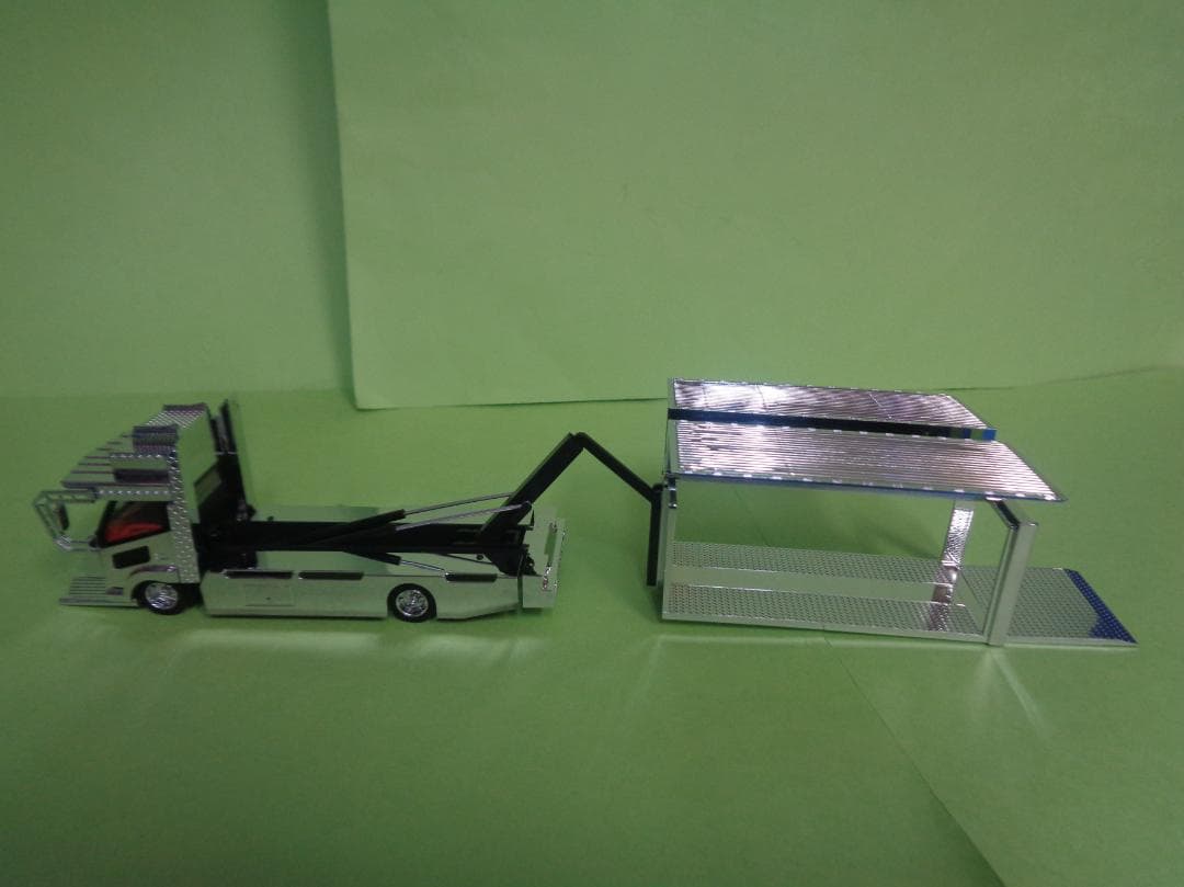 マイクロターボ 1/64 デコトラ アルミパネル 積載車 - メルカリ