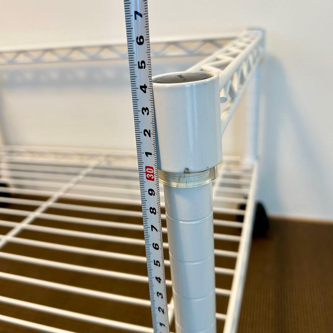 ホームエレクター 廃盤品ホワイト ワイヤーシェルフ & 三方クロスバー