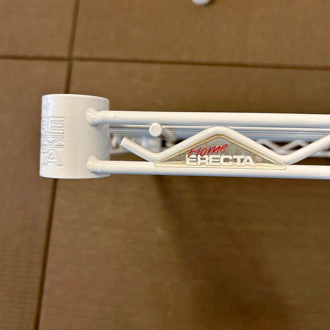 ホームエレクター 廃盤品ホワイト ワイヤーシェルフ & 三方クロスバー