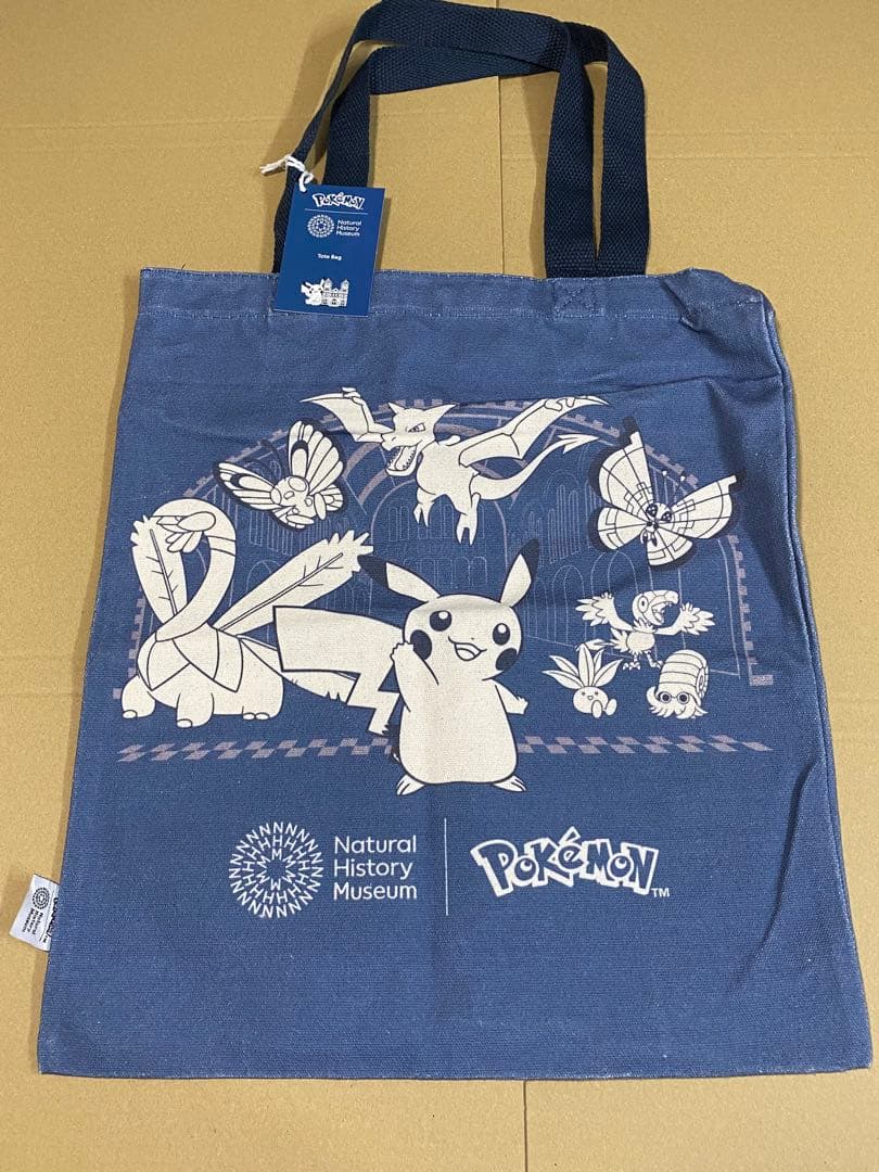 ポケモン ロンドン自然史博物館 ピカチュウ&フレンズ トートバッグ