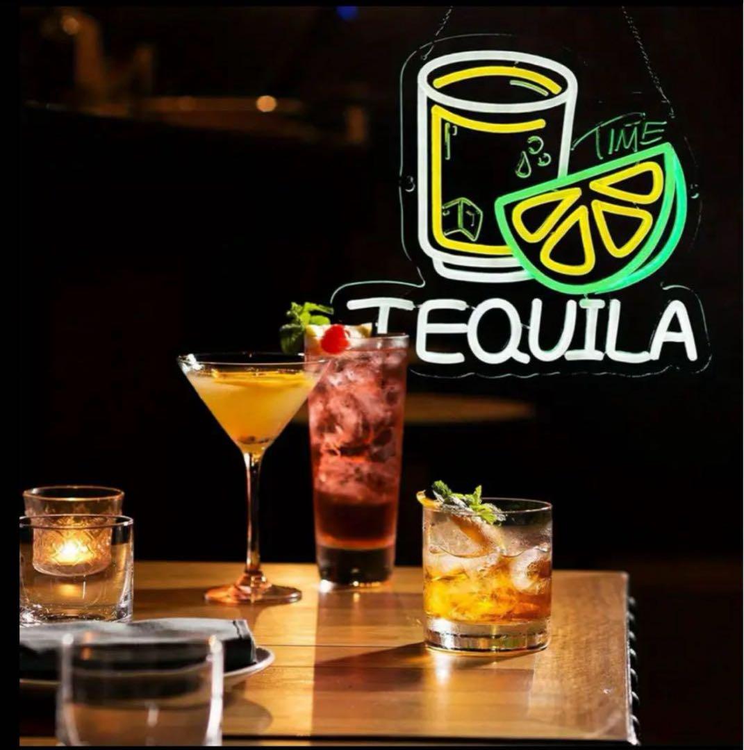 テキーラ ネオン LED 看板 メキシコ パーティー BAR PUB ショット