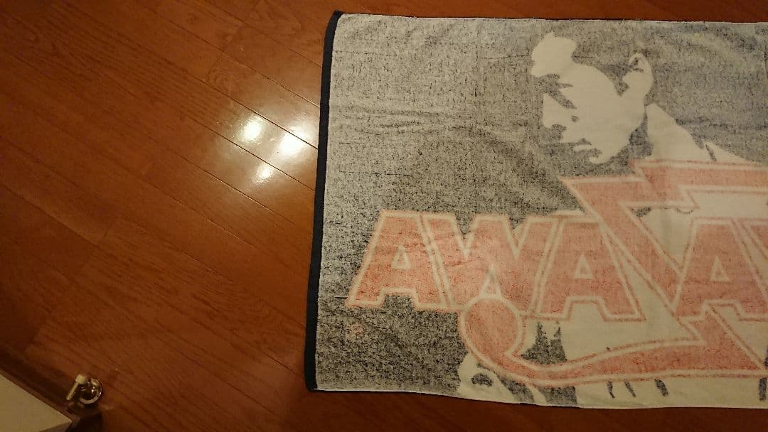 矢沢永吉さん 87s'スペシャルビーチタオル 横顔シルエット 赤雷ロゴ