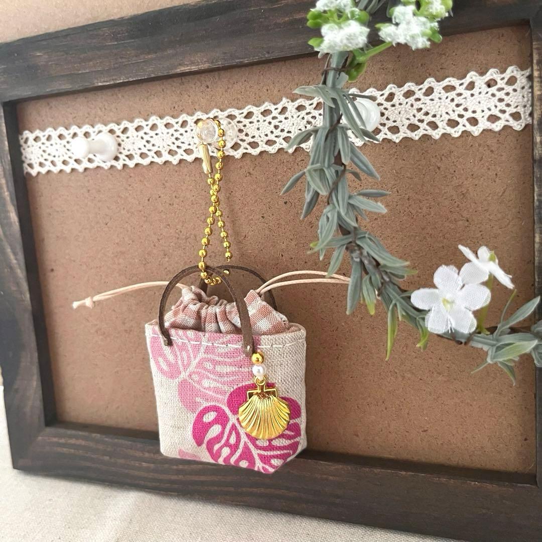 2408-65 ミニチュア巾着トートサシェ 香り袋　SOLD→ご注文承ります♡