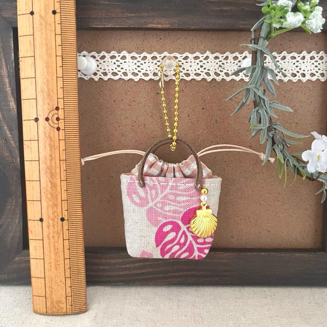 2408-65 ミニチュア巾着トートサシェ 香り袋　SOLD→ご注文承ります♡