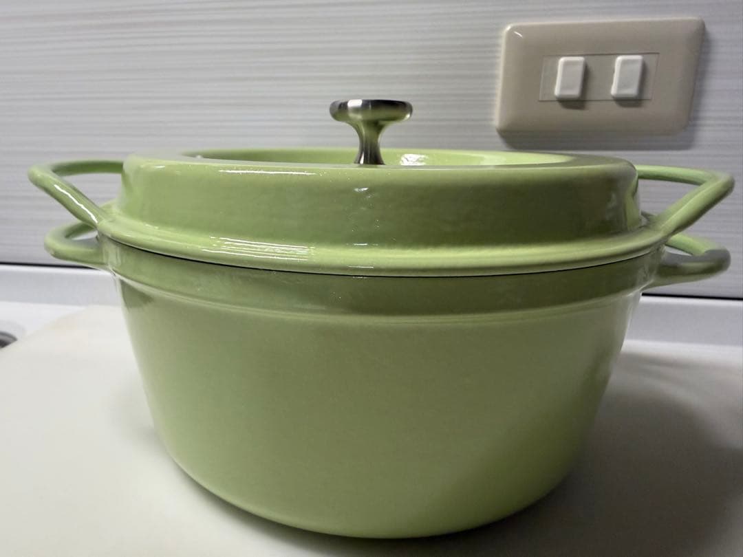 VERMICULAR 両手鍋 ライトグリーン 約22cm
