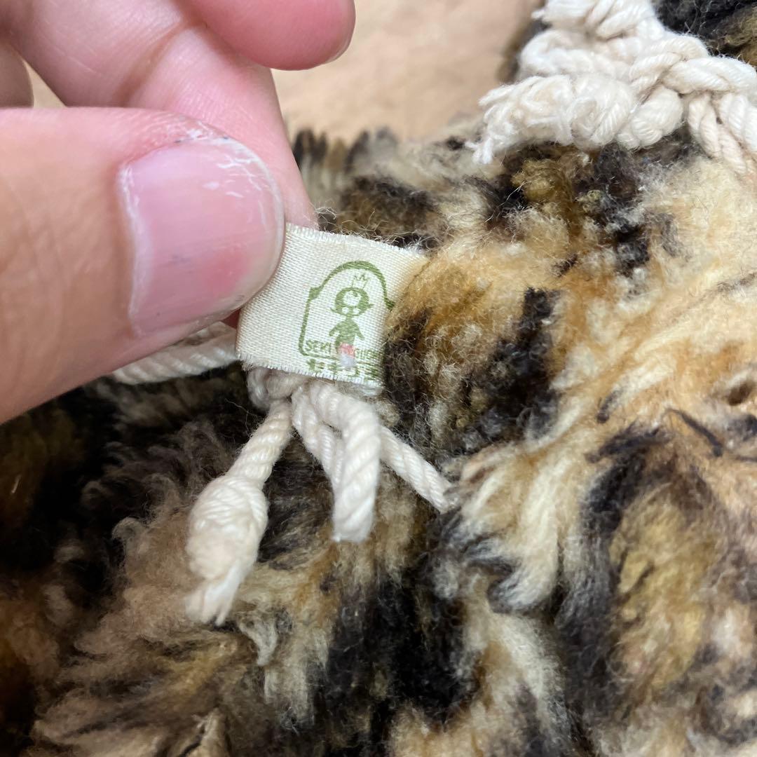 昭和レトロ セキグチ レインボー 豹柄 モンチッチ ぬいぐるみ 人形