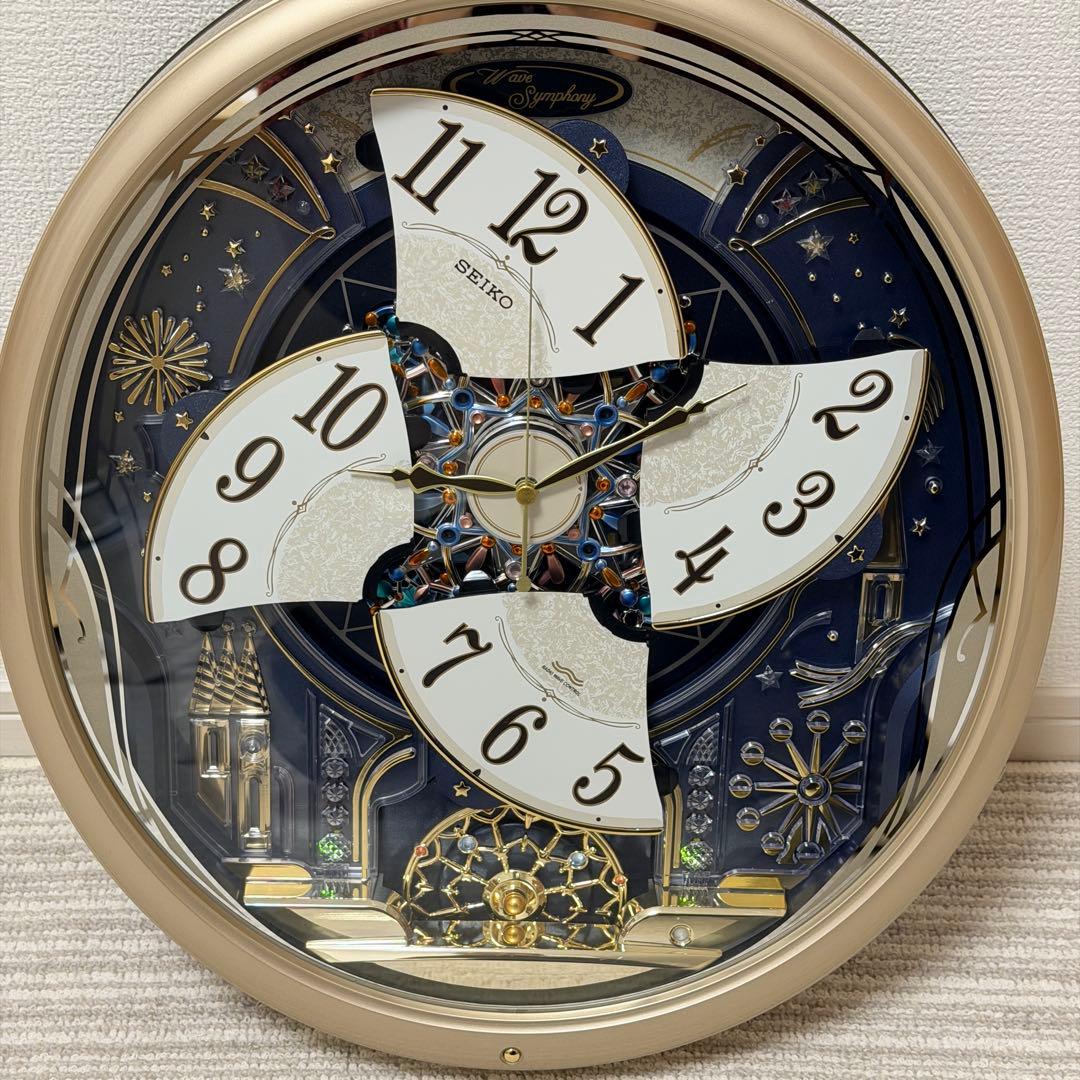 【希少】SEIKO RE561S からくり時計 電波修正機能 自動秒針停止機能付